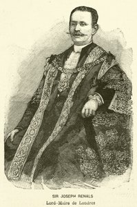 Sir Joseph Renals, burmistrz Londynu (grawerowanie) autorstwa French School