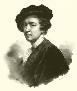 Sir Joshua Reynolds, portret (grafika) autorstwa French School