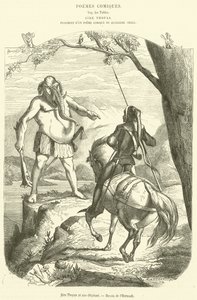 Sire Thopas et Sire Oliphant (rycina) autorstwa French School
