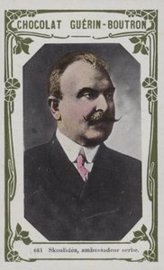 Skoulides, ambasador Serbii (kolorowe zdjęcie) autorstwa French School
