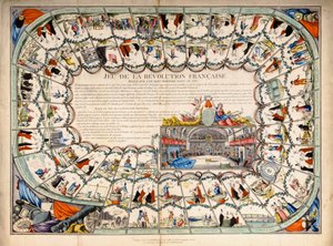 Tablica węży i drabin wzorowana na rewolucji francuskiej, 1791 autorstwa French School