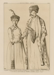 Soudiat Daula, wielki wezyr Mongołów i jego syn Mirza Mani (1774)