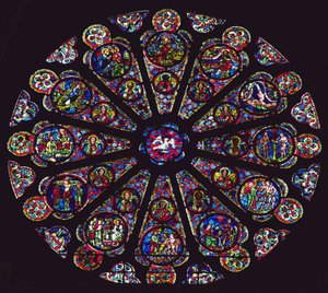 Rozeta południowa, 1235-40 autorstwa French School