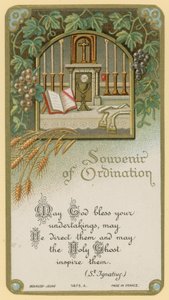 Erinnerung an die Priesterweihe von French School