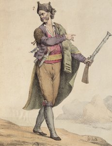 Hiszpański przemytnik z obszaru Kadyksu, 1815, ryty przez Langlume (XIX wiek) autorstwa French School