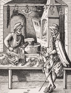 Spur Maker, reprodukcja drzeworytu Josta Ammana (1539-91) z 