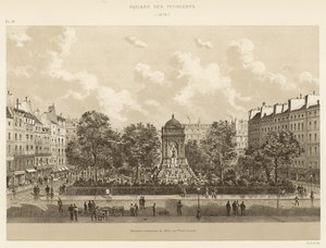Plac Niewinnych, 1878 autorstwa French School