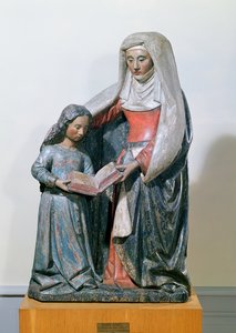 Św. Anna i Dziewica, 1500-30 (drewno polichromowane)