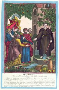 św. Fiacre (zm.670) 1841 autorstwa French School