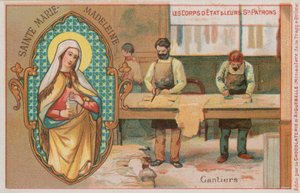 Św. Maria Magdalena i rękawicznicy autorstwa French School
