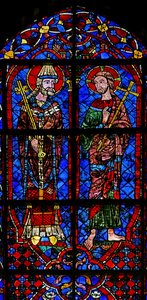 Św. Piotr i Chrystus (w105) autorstwa French School