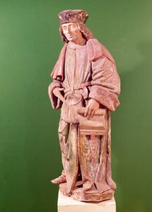 Św. Yves de Treguier (1253-1303), z kościoła św. Marcina, Amiens (drewno)