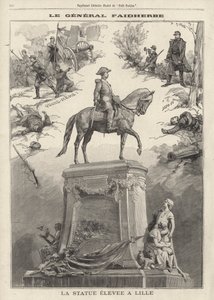 Statua francuskiego generała i gubernatora kolonialnego Louisa Faidherbe wzniesiona w Lille autorstwa French School