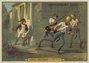 Sthrau w bitwie pod Wattignies, francuskie wojny rewolucyjne, 17 października 1793 autorstwa French School