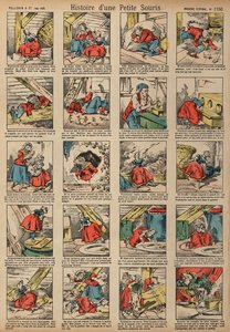 Historia małej myszy (kolorowy grawerunek) autorstwa French School