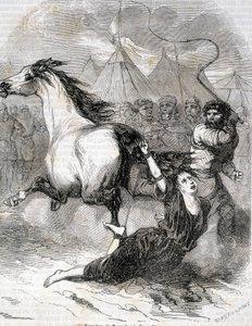 Torment of Brunehaut (lub Brunehilde) (613) - w „Histoire de France” L.-P. Anquetil autorstwa French School