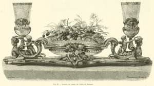 Głównie w krysztale, z fabryki Baccarat (grawerowanie) autorstwa French School