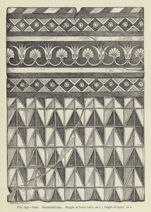 Susa, Glina emaliowana, Wysokość dolnej cegły, 20 w.; wysokość cholewki, 12 c autorstwa French School