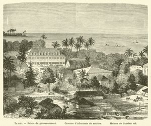 Tahiti (grawerowanie) autorstwa French School