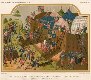 Zdobycie zamku bronionego przez Anglików przed Dieppe autorstwa French School