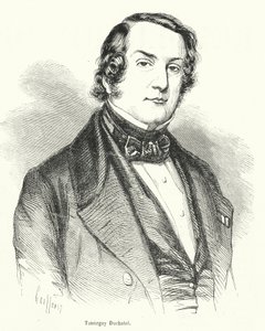 Tanneguy Duchatel, francuski polityk i minister spraw wewnętrznych, który stracił urząd podczas francuskiej rewolucji lutowej 1848 r autorstwa French School