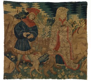 Gobelin przedstawiający Pościg „Chasse a l