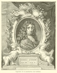 Gobelin z fabryki gobelinów (grawerowanie) autorstwa French School