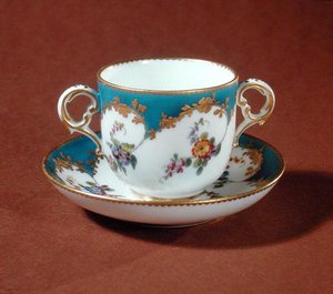 Tasse toaletę, warsztat Vincennes (porcelana)