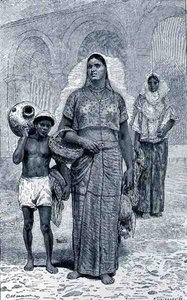 Tehuantepec Women, z The Ancient Cities of the New World, Claude-Joseph-Desire Charnay, wyd. 1887 autorstwa French School