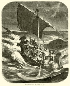 Tempete apaisee (grawerowanie) autorstwa French School