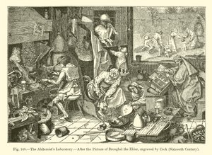 Laboratorium Alchemika (grafika) autorstwa French School