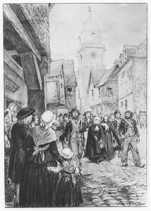 Aresztowanie Lucile de Chateaubriand (lito) autorstwa French School