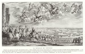 Bitwa pod Fontenoy, wojna o sukcesję austriacką, 1745 autorstwa French School
