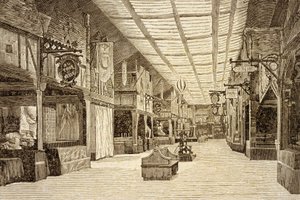 Bazar de la Charité w Paryżu przed pożarem 4 maja 1897 r. autorstwa French School