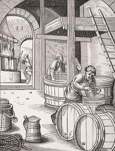 The Brewer, według ilustracji z XVI wieku narysowanej i wygrawerowanej przez Josta Ammana (1539-91) z 