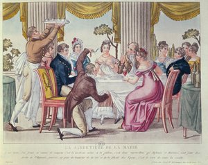 Podwiązka panny młodej, c.1820 autorstwa French School
