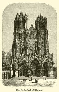 Katedra w Reims (rycina) autorstwa French School