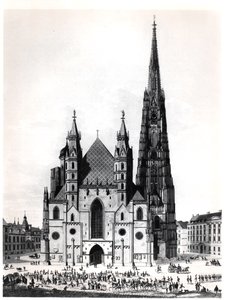 Katedra św. Szczepana w Wiedniu, 1821 r. autorstwa French School