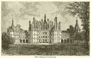 Zamek Chambord (rycina) autorstwa French School