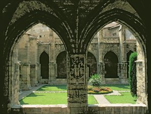 Ogród Klasztorny widziany z jednej z krużganków, 1272-1340 autorstwa French School