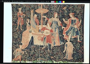 Koncert przy fontannie, warsztat Loary, ok. 1570-80 (szczegóły zob. 87758, 19846) autorstwa French School