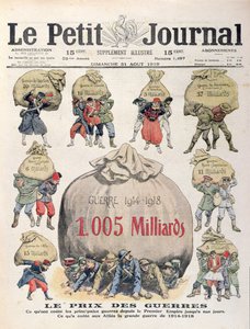 Koszt wojen od okresu napoleońskiego do I wojny światowej, okładka Le Petit Journal, 31 sierpnia 1919
