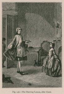 Lekcja tańca według Cazota autorstwa French School