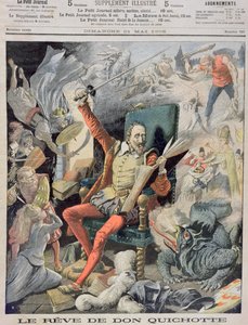 Sen Don Kichota, ilustracja na okładce z Le Petit Journal, 21 maja 1905 autorstwa French School
