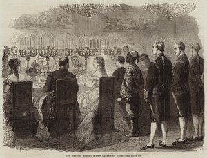 Nowa strona abisyńska cesarzowej Eugenii (rycina) autorstwa French School