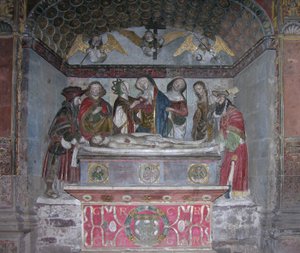 Złożenie do grobu, ok. 1523 (malowany kamień) autorstwa French School