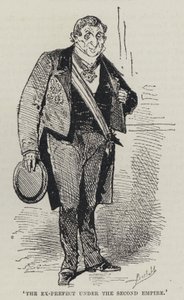 "Były prefekt w czasach Drugiego Cesarstwa" (rycina) autorstwa French School