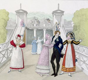 Zjeżdżalnia Fairground w Salle de lOdeon, tablica 101 z gatunku Le Bon, początek XIX wieku autorstwa French School