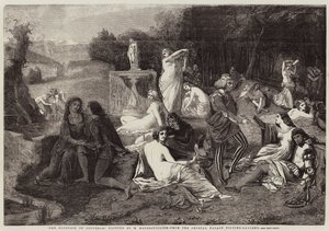 Fontanna Radości (rycina) autorstwa French School