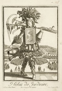 Kostium ogrodników, ilustracja z Dictionnaire des Sciences autorstwa Denisa Diderota (1713-84) opublikowana ok. 1770 r. autorstwa French School